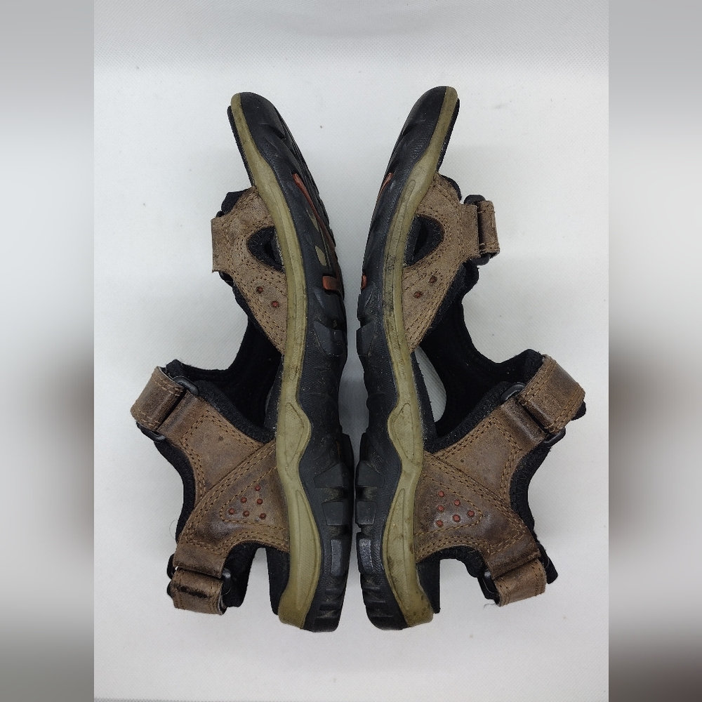 Men’s Ecco Offroad Lite Sandals Men's 7 Brown Leather Comfy Outdoor Camping - Picture 6 of 11